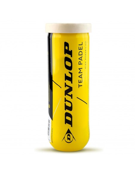 Bote de 3 pelotas de pádel dunlop team padel d pb