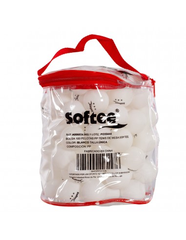 Bolsa 100 pelotas pp tenis de mesa softee