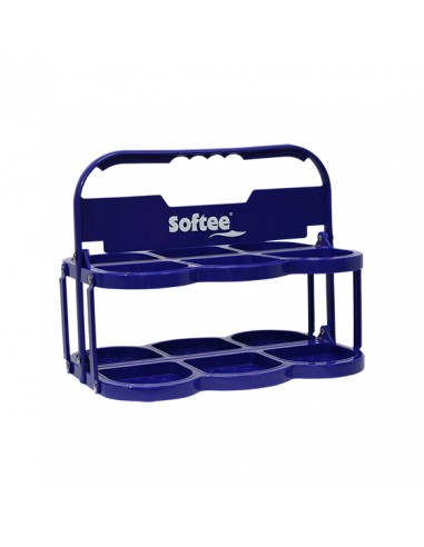 Portabotellas plegable deluxe para 6 botellas