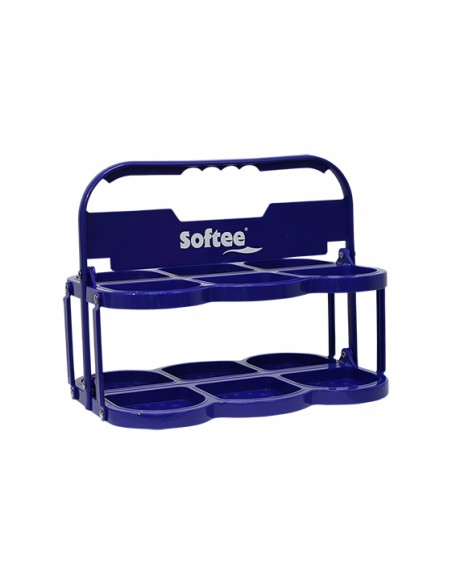 Portabotellas plegable deluxe para 6 botellas