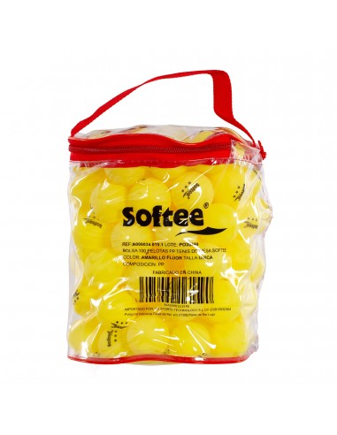 Bolsa 100 pelotas pp tenis de mesa softee