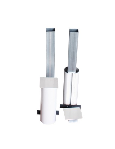Juego de 2 postes multialturas aluminio tubo de 90mm fijos