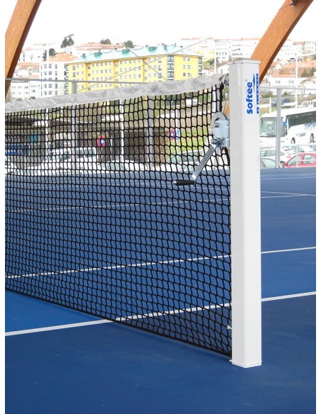 Juego postes pádel aluminio fijos sección cuadrada 80x80mm -