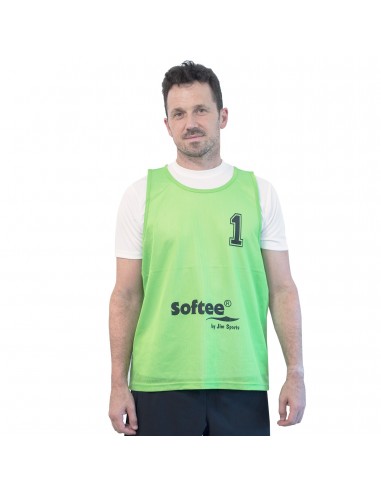 Set 5 petos softee numerados del 1 al 5