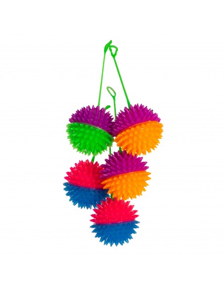 Lote 5 pelotas luminosa masaje 7cm