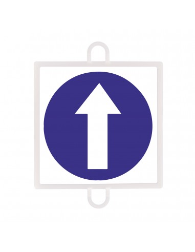 Panel de señalización tráfico de obligación nº 1 (sentido)