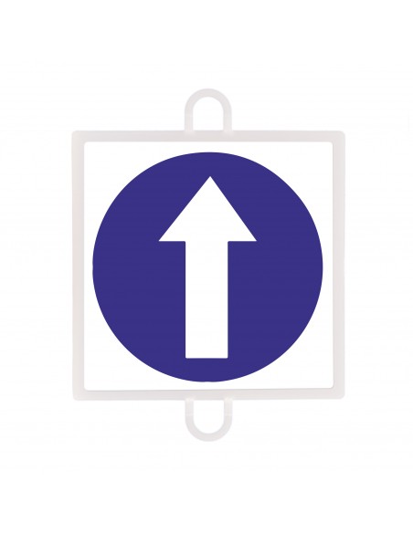 Panel de señalización tráfico de obligación nº 1 (sentido)