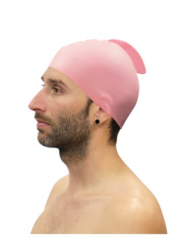 Lote 10 gorros natación silicona con aleta softee