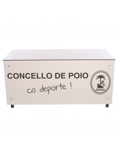 Mesa anotadores basic fenólico 8mm blanco personalizable