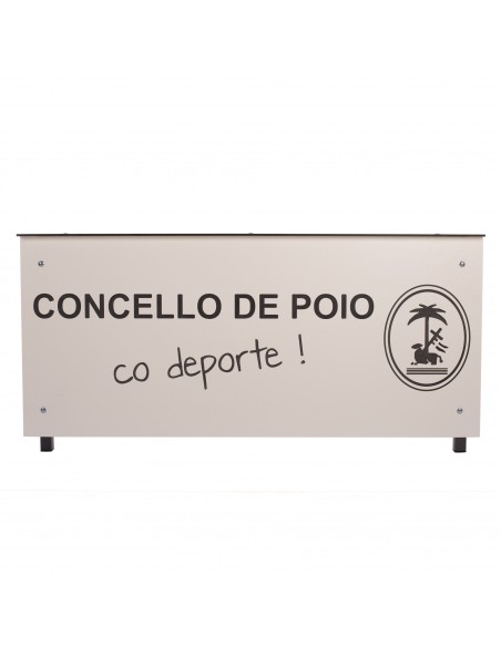 Mesa anotadores basic fenólico 8mm blanco personalizable
