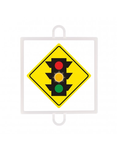 Panel de señalización tráfico de advertencia nº 2 (semáforo ambar)