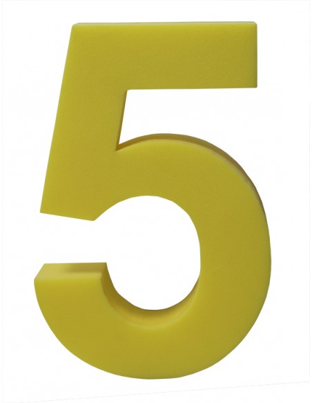 Lote 5 minitapices numeros colores variados