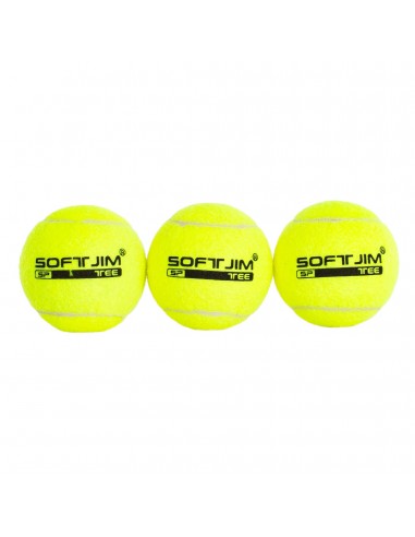 Bolsa 3 pelotas de tenis softee iniciación deluxe