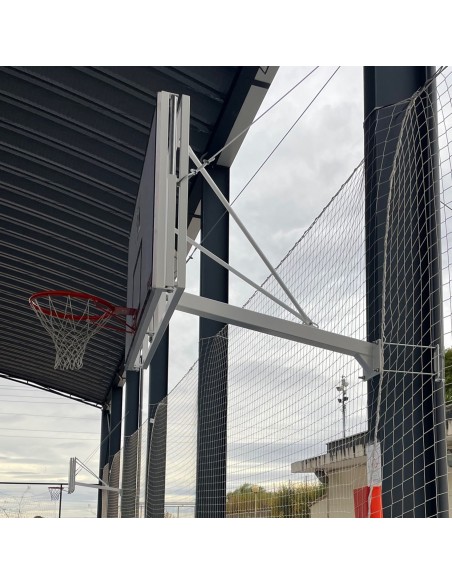 Jgo canasta basket fija a viga vuelo 1,65 m