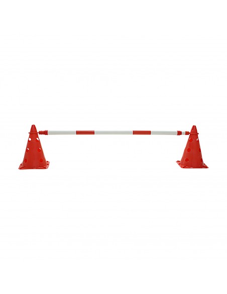 Pica para valla extensible rojo/blanco