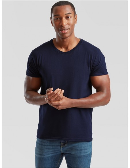 Camiseta fruit of the loom iconic 150 v-neck t