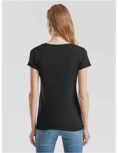 Camiseta fruit of the loom ladies iconic 150 v-neck t