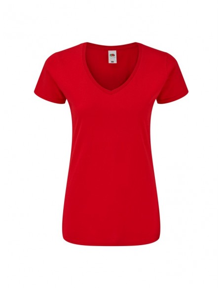 Camiseta fruit of the loom ladies iconic 150 v-neck t