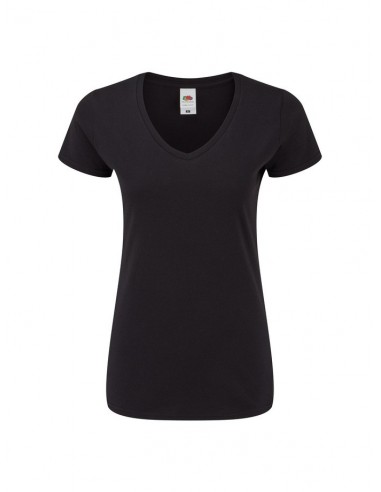 Camiseta fruit of the loom ladies iconic 150 v-neck t