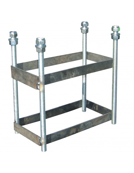 Jgo canastas antivandalicas baloncesto new tubo 114 mm galvanizadas -incluye aros, redes y tableros-