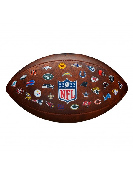 Balón fútbol americano wilson nfl off throwback 32 team