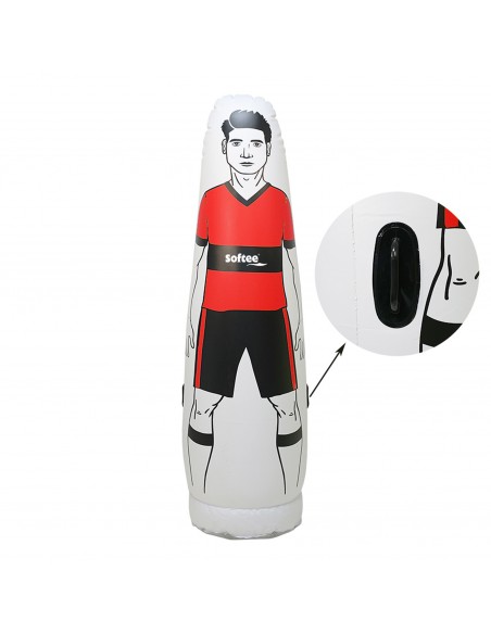 Jugador barrera hinchable rojo