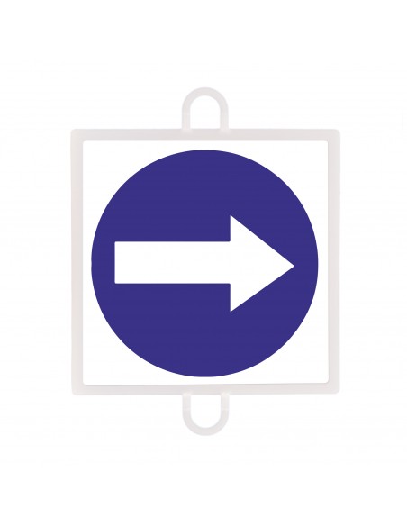 Panel de señalización tráfico de obligación nº 2 (sentido dcha - izq)