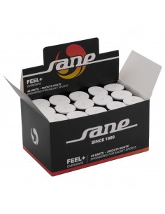 Caja de 45 overgrips sane feel lisos blancos