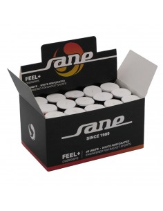 Caja de 45 overgrips sane feel perforados blancos
