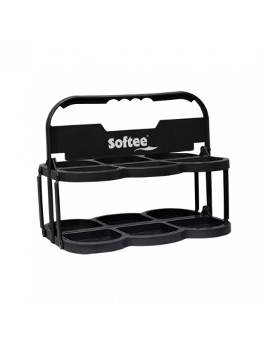 Portabotellas plegable deluxe para 6 botellas