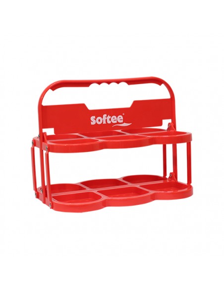 Portabotellas plegable deluxe para 6 botellas
