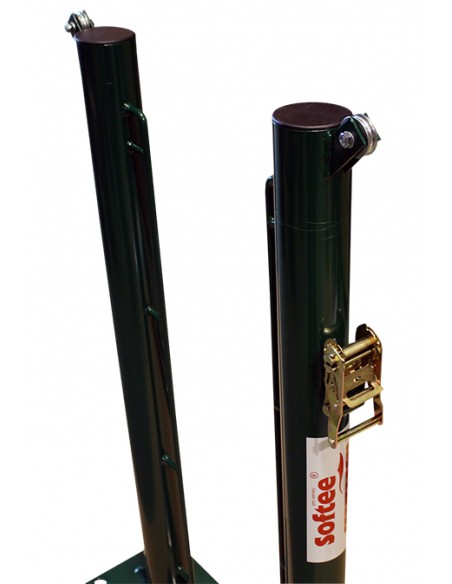 Juego de 2 postes de pádel fijos ø 80mm con base para atornillar Juego de 2 postes de pádel fijos ø 80mm con base para atornillar
