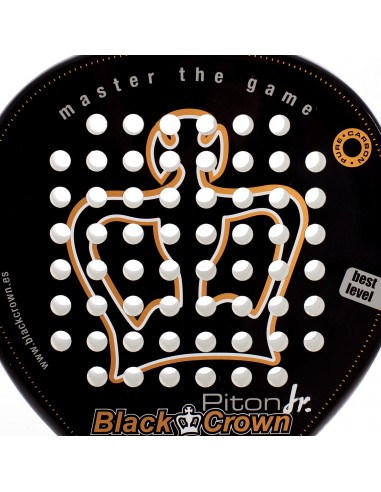 Pala de pádel black crown piton jr