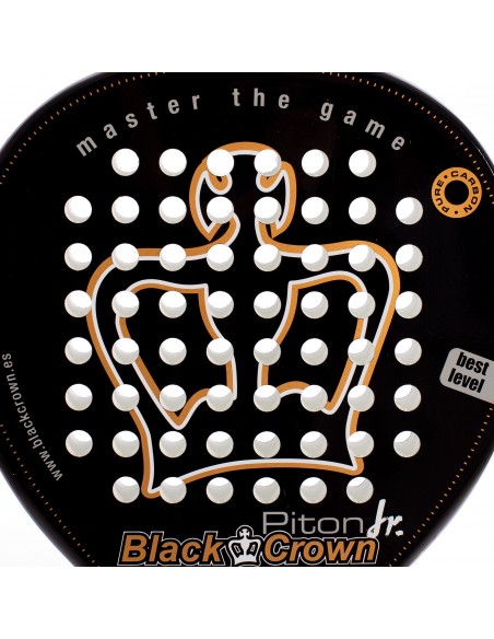 Pala de pádel black crown piton jr