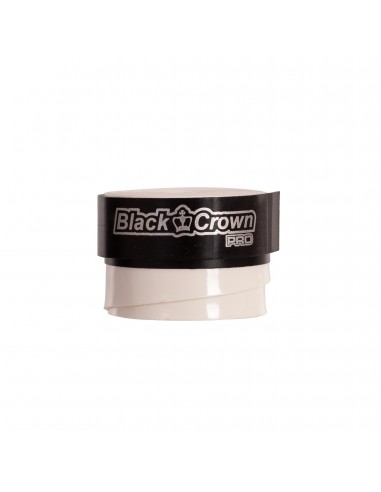 Caja 100 overgrips black crown lisos blancos