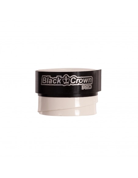 Caja 100 overgrips black crown lisos blancos