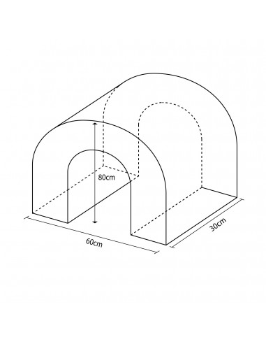 Figura arco 80x60x30cm