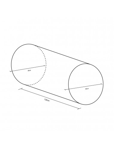 Figura cilindro 120x30cm ø