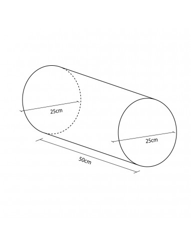 Figura mini cilindro 50x25cm ø