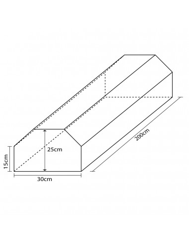 Barra equilibrio de espuma 200x30x25cm