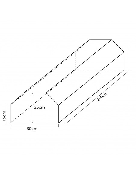 Barra equilibrio de espuma 200x30x25cm