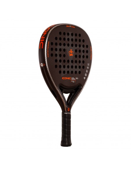 Pala de pádel black crown iconic