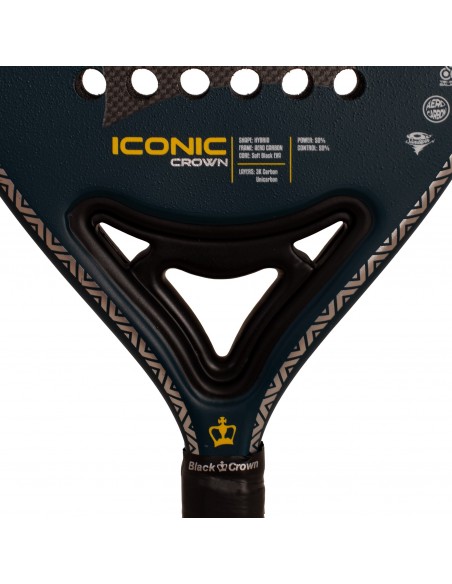 Pala de pádel black crown iconic crown