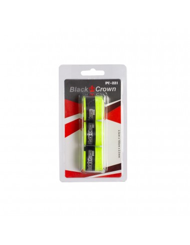 Blister 3 overgrips black crown perforados