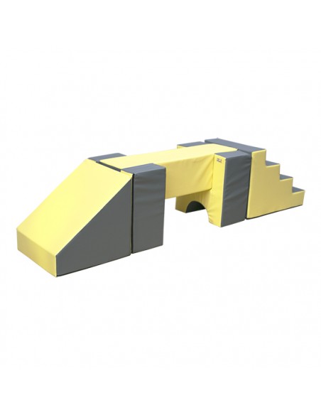 Set figuras nº4 (escalera, 2 asientos, rectángulo y rampa)