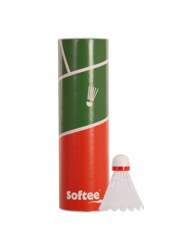 Volantes bádminton softee nylon 2.5 6uds