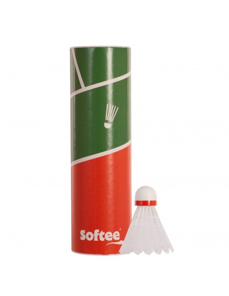Volantes bádminton softee nylon 2.5 6uds