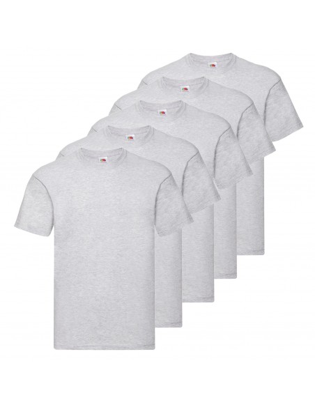 Pack de 5 camisetas fruit of the loom original t