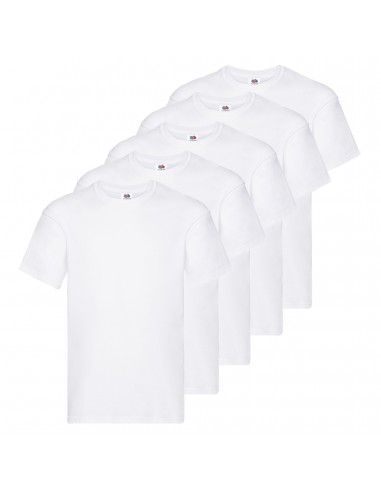 Pack de 5 camisetas fruit of the loom original t