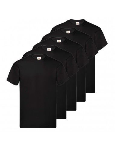 Pack de 5 camisetas fruit of the loom original t
